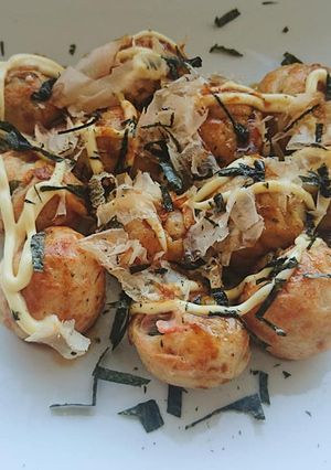 Foto resep Takoyaki Ebiyaki enak mirip di Jepang