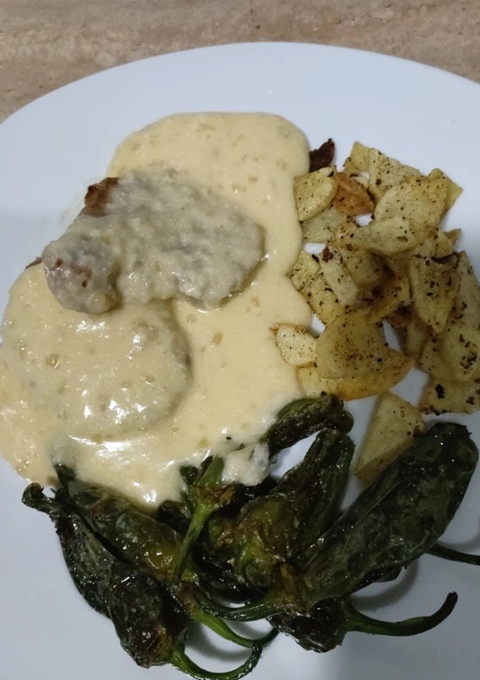 Una foto de Solomillo de cerdo con queso
