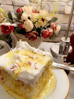 صورة لوصفة كيكة الزعفران 😍🍰
