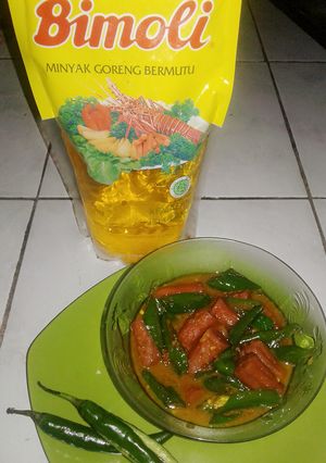 Foto resep Tumis sosis cabe hijau