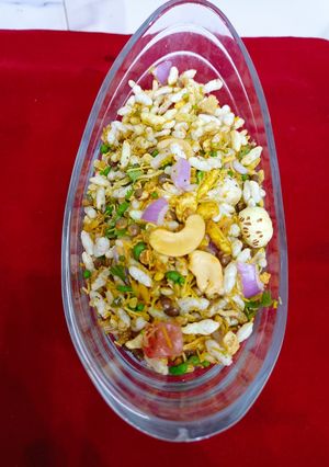 A picture of Bhelpuri Fireless Cooking With Puffed Rice.