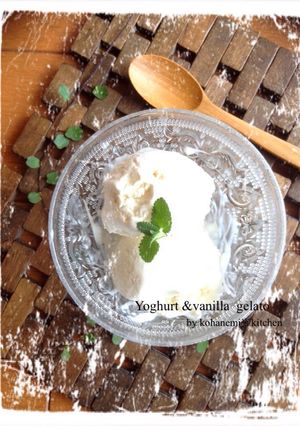 A picture of Gelato-Style Easy Vanilla Yogurt Ice Cream.
