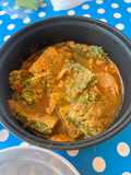 Thai Sour Curry with Mixed Vegetables and Acacia Omelet (Kaeng Som Pak Ruam with Cha-Om Omelet)