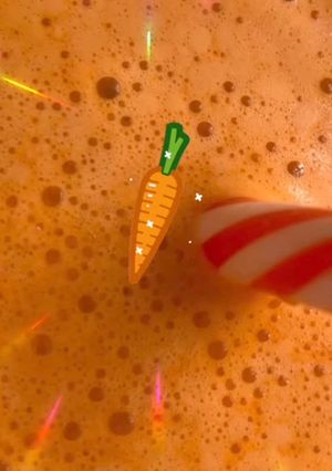 Una foto de Jugo de zanahoria y manzana 🥕🍎🥕