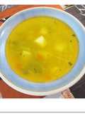 Sopa de col con queso