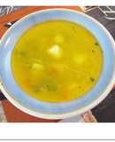 Sopa de col con queso