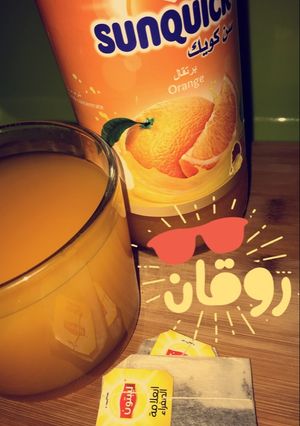 صورة لوصفة شاي السن كويك🍊