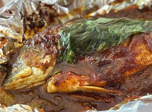 Gambar Ikan Siakap Bakar Sambal