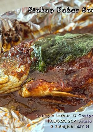 Gambar Ikan Siakap Bakar Sambal