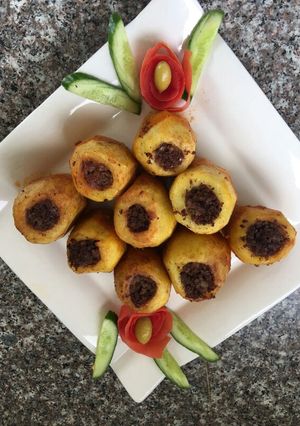 صورة لوصفة بطاطا محشيه لحمه مفرومه