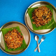 A picture of Mutton keema biriyani.