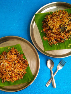 A picture of Mutton keema biriyani.