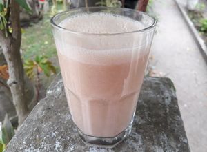 Una foto de Smoothie de durazno