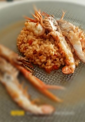 Una foto de Arroz cremoso de cigalas