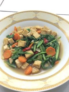 Foto resep Cah sawi tahu sehat