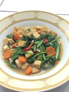 Foto resep Cah sawi tahu sehat