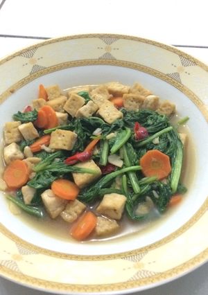Foto resep Cah sawi tahu sehat