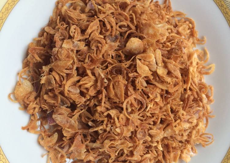 Resep Unik bawang goreng kriuk rahasia mama Mantul Banget