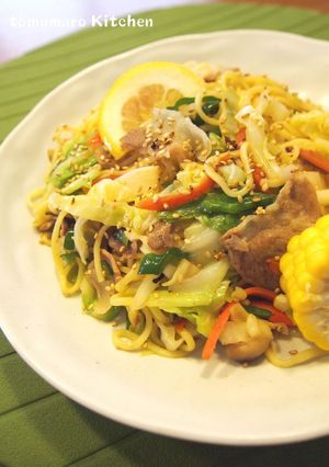 A picture of Popular! Vegetable-Packed Salt Yakisoba.