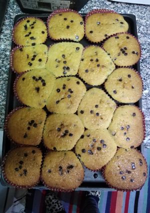 صورة لوصفة مافن شوكليت شيبس