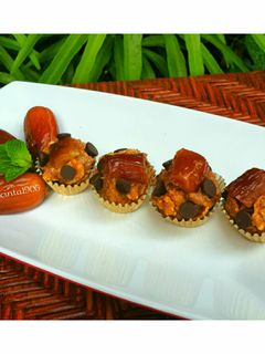 Foto resep Bola coklat selai kacang plus kurma
