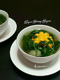 Foto resep Sayur bening bayam jagung