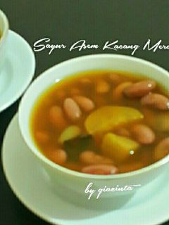 Foto resep Sayur asem kacang merah dan Timun