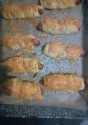 Virslis csavart recept fotója