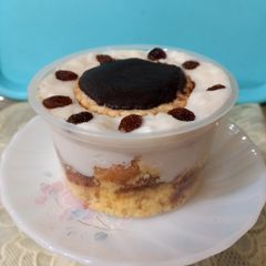 A picture of Firni delight with choco.