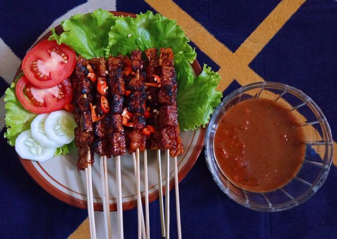 Resep Sate tempe bumbu kacang oleh Ajeng Nurmarista - Cookpad