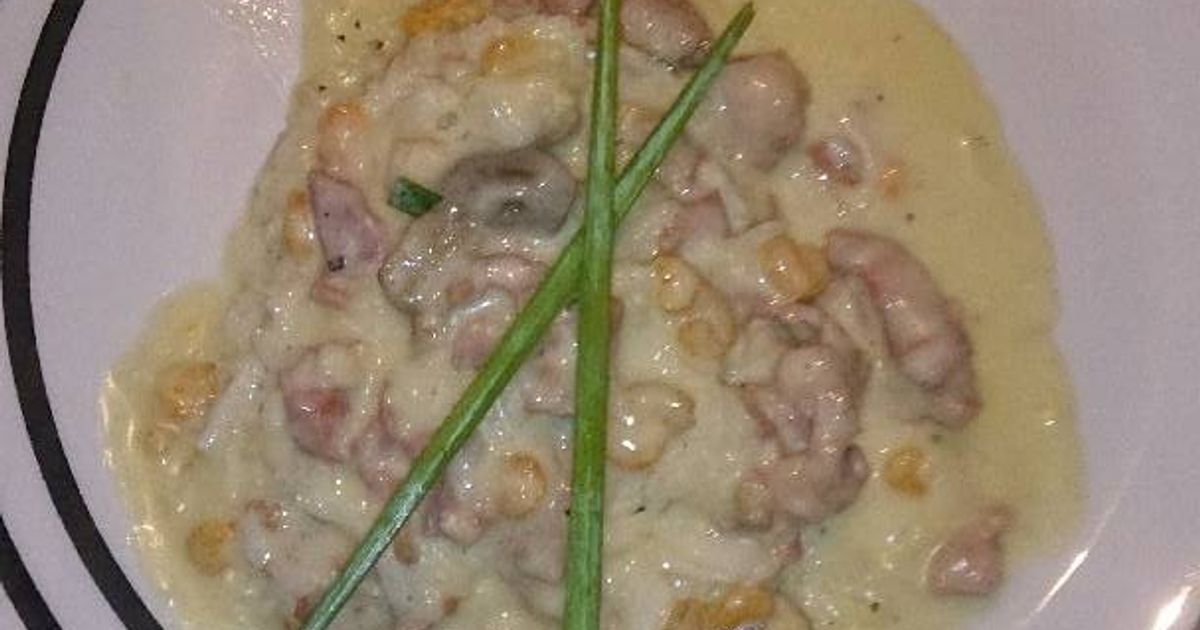 Bacon And Shrimp Alfredo #Pasta Recipe by Wine Snob V - Cookpad
