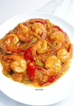 Foto resep Udang Asam Manis Saus Tiram