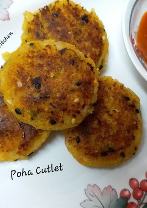 A picture of Poha Cutlet.