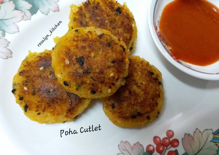 Simple Way to Prepare Any-night-of-the-week Poha Cutlet