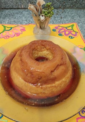 Una foto de Flan casero