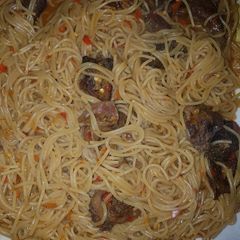 A picture of Spaghetti jollof.