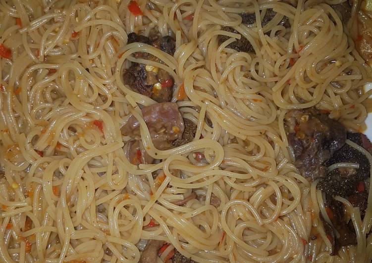 Simple Way to Prepare Quick Spaghetti jollof