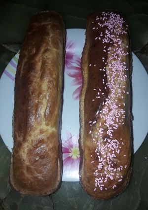 Una foto de Budín con coco y harina de garbanzo