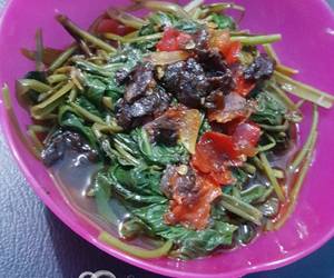 Resep mudah Rujak kangkung Nikmat Lezat