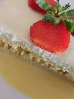 صورة لوصفة كيكة الحليب والزعفران 🍰