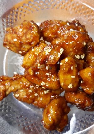 Foto resep Ayam goreng korea. honey and spicy korean fried chicken