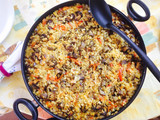 Paella de verduras (vegana)