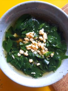 Hình của món Canh rau ngót nấu tôm.