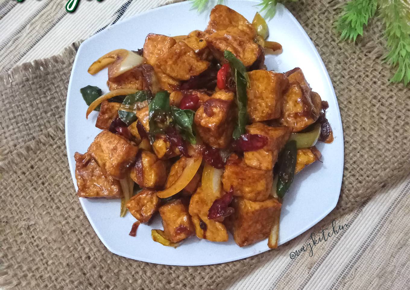 Tahu Kecap Daun Jeruk