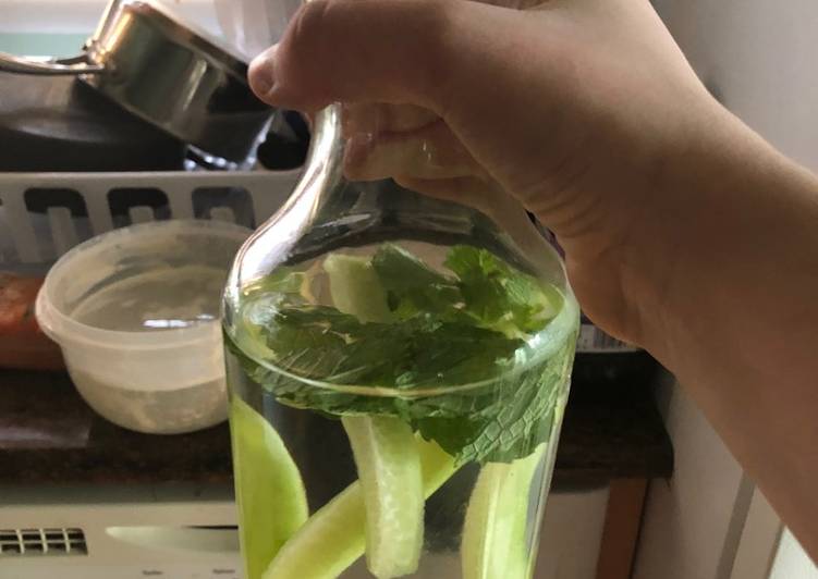 Recipe of Homemade Mint cucumber water