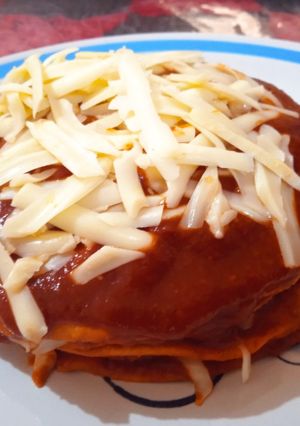 Una foto de Enchiladas tipo pastel