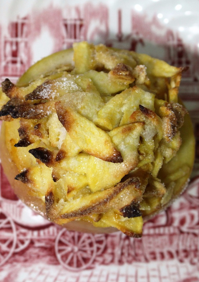 Una foto de Deliciosas manzanas rellenas
