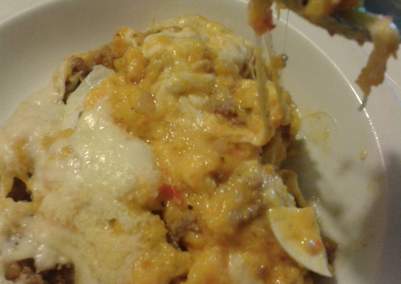 Emplatado pastel de calabaza & carne 