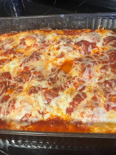 A picture of Quick & Easy Frozen ravioli lasagna.