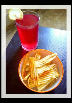 A picture of Banana strips..
